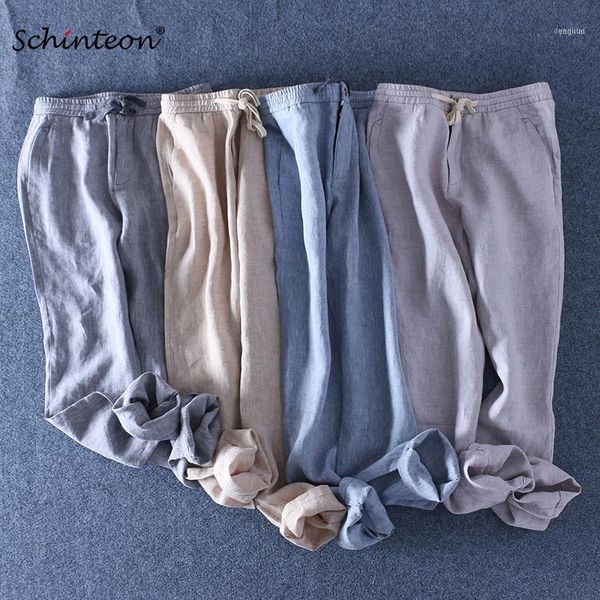 schinteon 2021 100% pure linen pants men beach elasticated waistband drawstring plus size thin casual trousers 1, Black
schinteon 2021 100% pure linen pants men beach elasticated waistband drawstring plus size thin casual trousers 1, Black