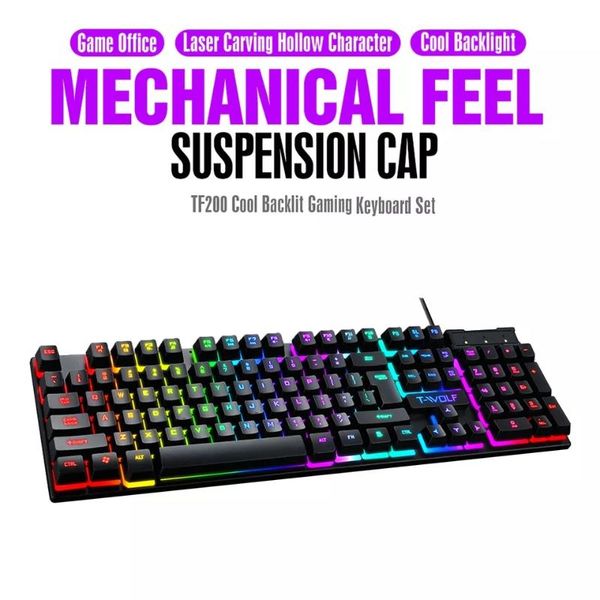 keyboards 104 keys gaming keyboard waterproof backlit computer gamer blacklight wired for pc lapgame
keyboards 104 keys gaming keyboard waterproof backlit computer gamer blacklight wired for pc lapgame