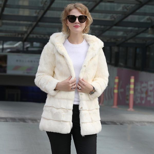 women's fur & faux arrival genuine real 100% coat with hood women full pelt jacket winter waistcoats big size jn602, Black
women's fur & faux arrival genuine real 100% coat with hood women full pelt jacket winter waistcoats big size jn602, Black