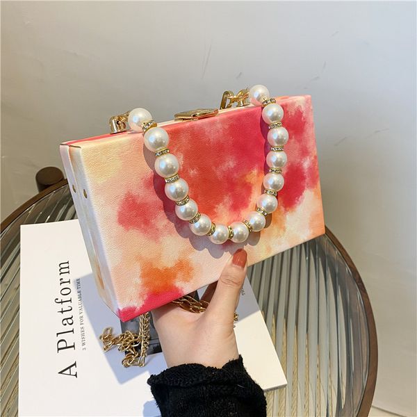 factory direct sale 75% off 2021 new trend women's messenger mini chain net red pearl bags