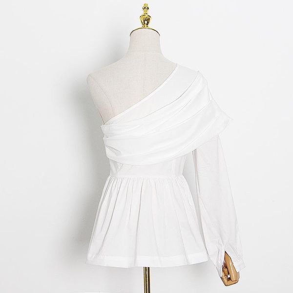 women's blouses & shirts elegant blouse for women skew collar long sleeve one shoulder high waist white asymmetrical shirt female fashi
women's blouses & shirts elegant blouse for women skew collar long sleeve one shoulder high waist white asymmetrical shirt female fashi
