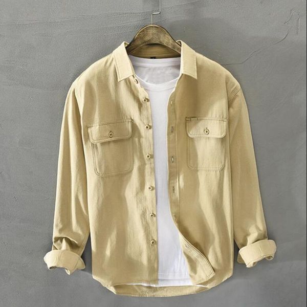 men's casual shirts cotton men 2022 autumn winter fashion brand japan style slim fit vintage corduroy shirt male loose, White;black
men's casual shirts cotton men 2022 autumn winter fashion brand japan style slim fit vintage corduroy shirt male loose, White;black