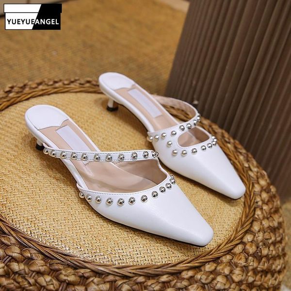 slippers women square toed rivets slides fashion ladies low heel sandals summer ol style outdoor street slip-on oversize 40, Black
slippers women square toed rivets slides fashion ladies low heel sandals summer ol style outdoor street slip-on oversize 40, Black