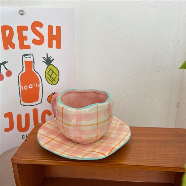 mugs nordic small pink irregular ceramic cup decorative breakfast drinking milk tea wedding reusable coffee saucer
mugs nordic small pink irregular ceramic cup decorative breakfast drinking milk tea wedding reusable coffee saucer