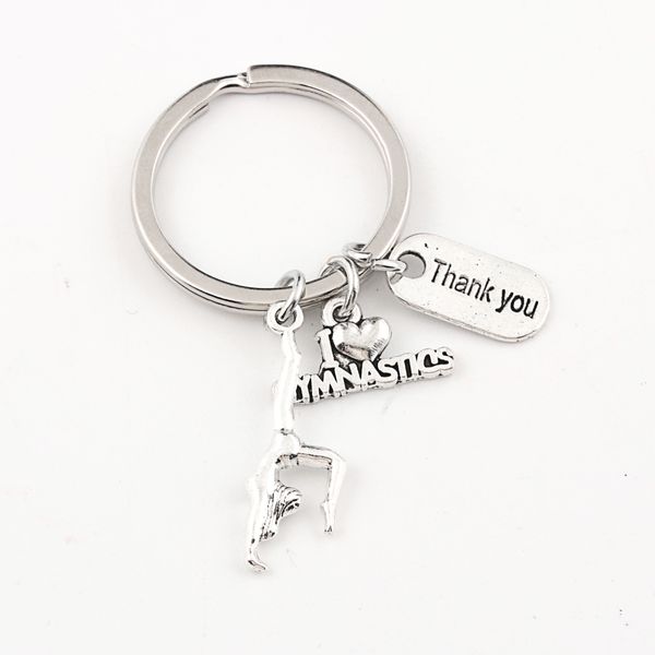 i love gymnastics charms keychain gymnast girl sporter keyring for women thanksgiving day gift accessories jewelry e2402, Silver
i love gymnastics charms keychain gymnast girl sporter keyring for women thanksgiving day gift accessories jewelry e2402, Silver