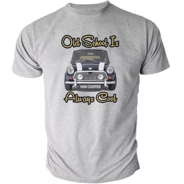 mini cooper old school is always cool birthday heather printed t-shirt fn9186, White;black
mini cooper old school is always cool birthday heather printed t-shirt fn9186, White;black