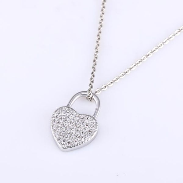 pendant necklaces trendy jewelry shining zircon heart locks necklace women diy micro pave craft handmade chain pendants for lovers bijoux gi, Silver
pendant necklaces trendy jewelry shining zircon heart locks necklace women diy micro pave craft handmade chain pendants for lovers bijoux gi, Silver