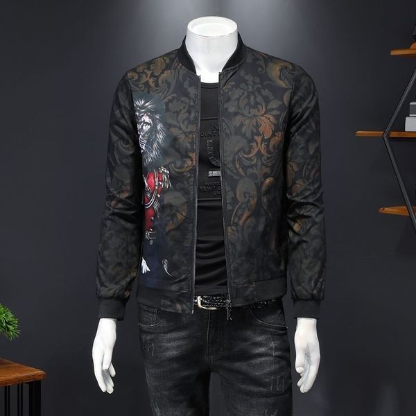 men's jackets 2021 printed large jacket men's casual wear japanese retro bomber fashion brand suit, Black;brown
men's jackets 2021 printed large jacket men's casual wear japanese retro bomber fashion brand suit, Black;brown