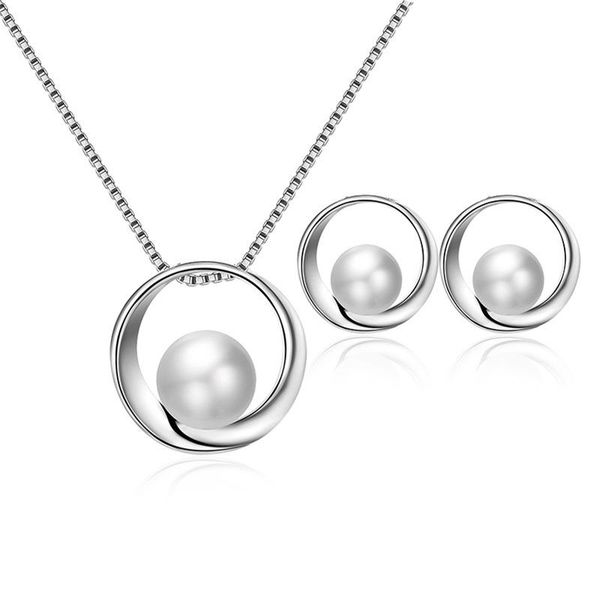 earrings & necklace drop bride wedding jewelry sets geometric circle pearl pendant and set for women jewellery 2021, Silver
earrings & necklace drop bride wedding jewelry sets geometric circle pearl pendant and set for women jewellery 2021, Silver