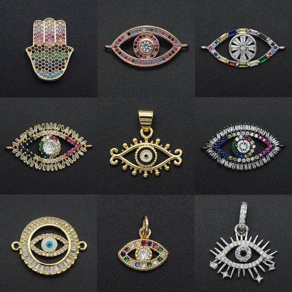 charms fabulous diy religious evil eye cz wholesale necklace pendant zircon hamsa hand connector for jewelry bracelet making, Bronze;silver
charms fabulous diy religious evil eye cz wholesale necklace pendant zircon hamsa hand connector for jewelry bracelet making, Bronze;silver