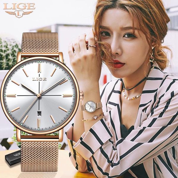 wristwatches 2021 lige rose gold women watch business quartz ladies female wrist girl clock relogio feminin, Slivery;brown
wristwatches 2021 lige rose gold women watch business quartz ladies female wrist girl clock relogio feminin, Slivery;brown