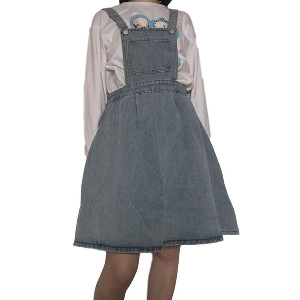 skirts korean fashion style women jeans skirt adjustable-strap high waist mini denim overalls vintage casual suspender, Black
skirts korean fashion style women jeans skirt adjustable-strap high waist mini denim overalls vintage casual suspender, Black