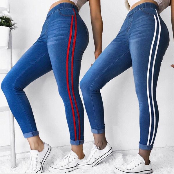 women's pants & capris 2021 ladies elastic waist pencil trousers women spring casual striped high slim skinny stretch, Black;white
women's pants & capris 2021 ladies elastic waist pencil trousers women spring casual striped high slim skinny stretch, Black;white