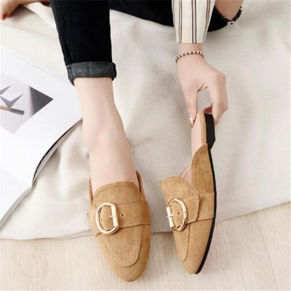 slippers women's autumn lazy suede toe-covered shoes casual women mules female flat slides ladies flip flops big size 43, Black
slippers women's autumn lazy suede toe-covered shoes casual women mules female flat slides ladies flip flops big size 43, Black