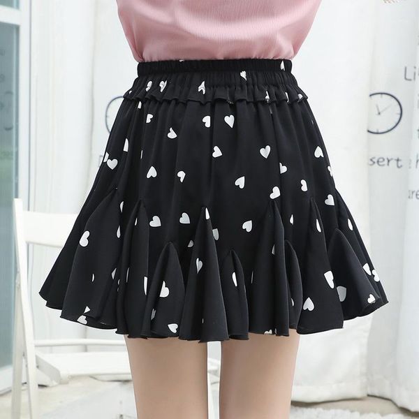 skirts summer net red chiffon pleated skirt printed large hem miniskirt korean fashion clothing womens midi skater, Black
skirts summer net red chiffon pleated skirt printed large hem miniskirt korean fashion clothing womens midi skater, Black