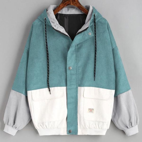 women's jackets outerwear coats long sleeve corduroy patchwork oversize zipper jacket windbreaker and women, Black;brown
women's jackets outerwear coats long sleeve corduroy patchwork oversize zipper jacket windbreaker and women, Black;brown