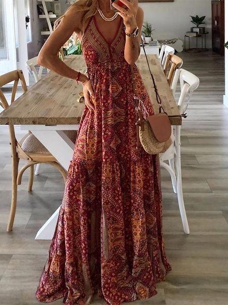 boho dress beach maxi plus size summer deep v print cover up pijamas women sun dresses for women's swimwear, White;black
boho dress beach maxi plus size summer deep v print cover up pijamas women sun dresses for women's swimwear, White;black