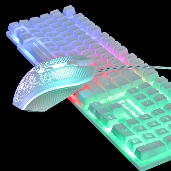 keyboards 1set t6 rainbow backlit luminous keyboard mouse set deskcomputer game mechanical hand feel for pc ps4 ps3 one
keyboards 1set t6 rainbow backlit luminous keyboard mouse set deskcomputer game mechanical hand feel for pc ps4 ps3 one