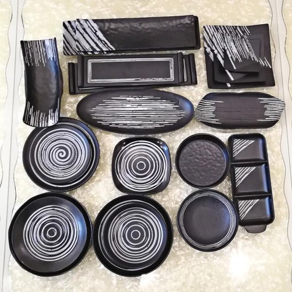 dishes & plates pot restaurant black frosted dinnerware dinner plate three lattice seasoning dish round a5 melamine tableware
dishes & plates pot restaurant black frosted dinnerware dinner plate three lattice seasoning dish round a5 melamine tableware
