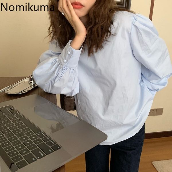nomikuma women blouse korean puff sleeve o-neck elegant shirt spring new pullover blusas mujer de moda verano 6f782 210427, White
nomikuma women blouse korean puff sleeve o-neck elegant shirt spring new pullover blusas mujer de moda verano 6f782 210427, White