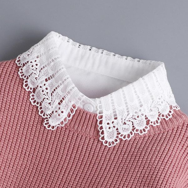 bow ties sitonjwly hollow lace chiffon doll cotton fake collar blouse sweater detachable shirt false lapel women top, Black;gray
bow ties sitonjwly hollow lace chiffon doll cotton fake collar blouse sweater detachable shirt false lapel women top, Black;gray