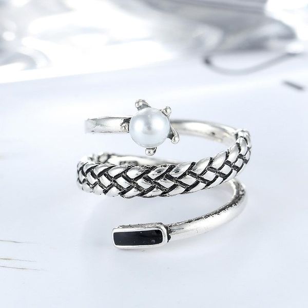 cluster rings foxanry prevent allergy 925 sterling silver party for women vintage fashion handmade weaving pearl ring jewelry wholesale, Golden;silver
cluster rings foxanry prevent allergy 925 sterling silver party for women vintage fashion handmade weaving pearl ring jewelry wholesale, Golden;silver