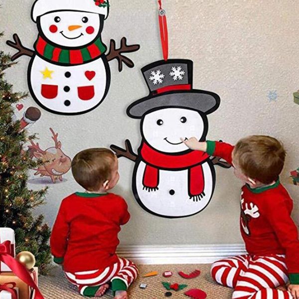 christmas decorations diy felt snowman,christmas game set with detachable ornaments, xmas wall hanging gifts for kids decorations,set of 2 p
christmas decorations diy felt snowman,christmas game set with detachable ornaments, xmas wall hanging gifts for kids decorations,set of 2 p