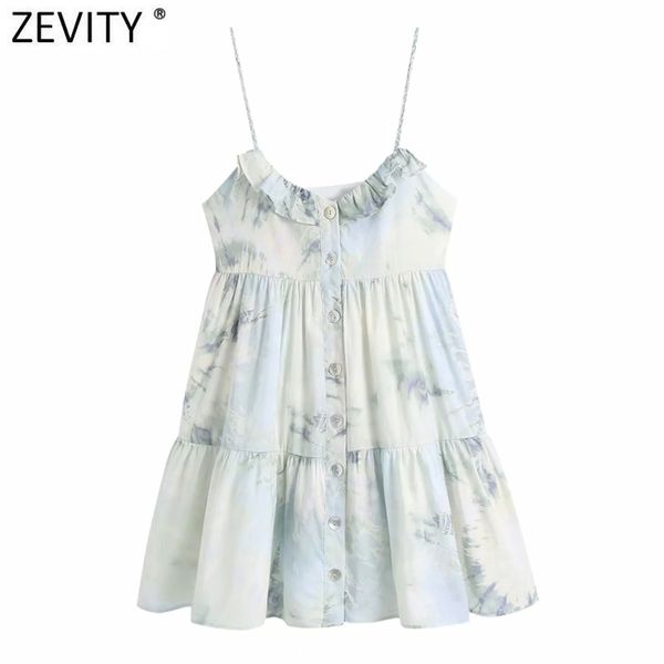 women vintage tie dyed printing ruffles sling mini dress female chic breasted boho vestido lady slim clothing ds8263 210416, Black;gray
women vintage tie dyed printing ruffles sling mini dress female chic breasted boho vestido lady slim clothing ds8263 210416, Black;gray