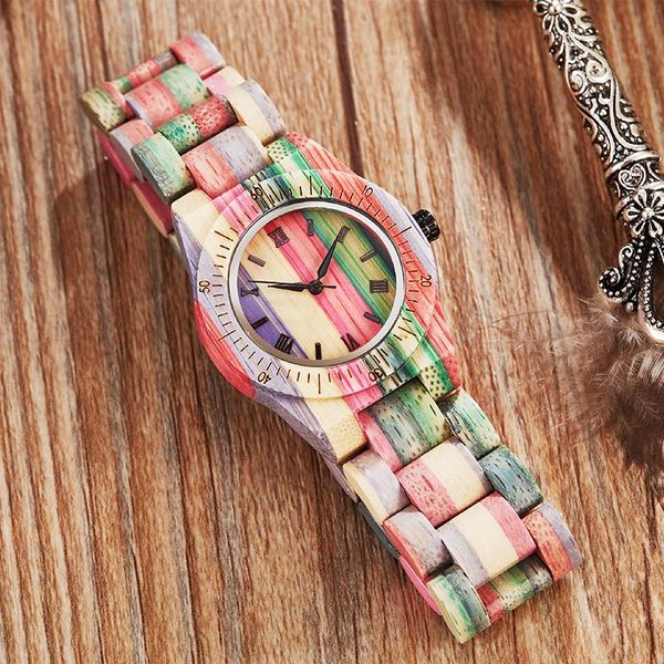color printing wood watch couple watches men women colorful bamboo wristwatch lovers set quartz reloj rainbow male female clock wristwatches, Slivery;brown
color printing wood watch couple watches men women colorful bamboo wristwatch lovers set quartz reloj rainbow male female clock wristwatches, Slivery;brown