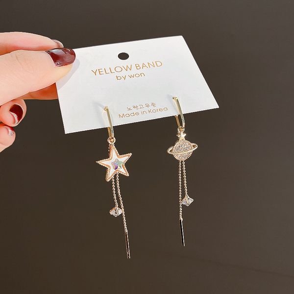 925 silver needle fashion personality creativity asymmetric star earrings temperament long zircon tassel net red earrings female
925 silver needle fashion personality creativity asymmetric star earrings temperament long zircon tassel net red earrings female