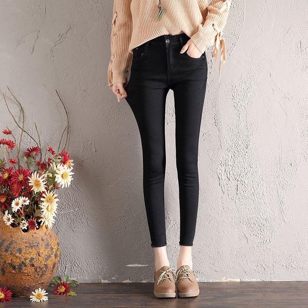 women's pants & capris women casual stretch trousers high waist hole loose jeans denim sweet nine 2021, Black;white
women's pants & capris women casual stretch trousers high waist hole loose jeans denim sweet nine 2021, Black;white