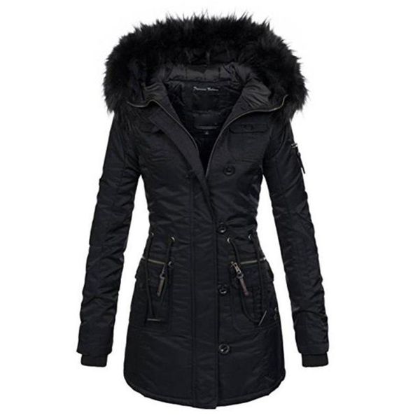 women's trench coats gothic women winter thicken warm cotton coat long black fake fur hooded parkas slim pocket zipper female casual pl, Tan;black
women's trench coats gothic women winter thicken warm cotton coat long black fake fur hooded parkas slim pocket zipper female casual pl, Tan;black
