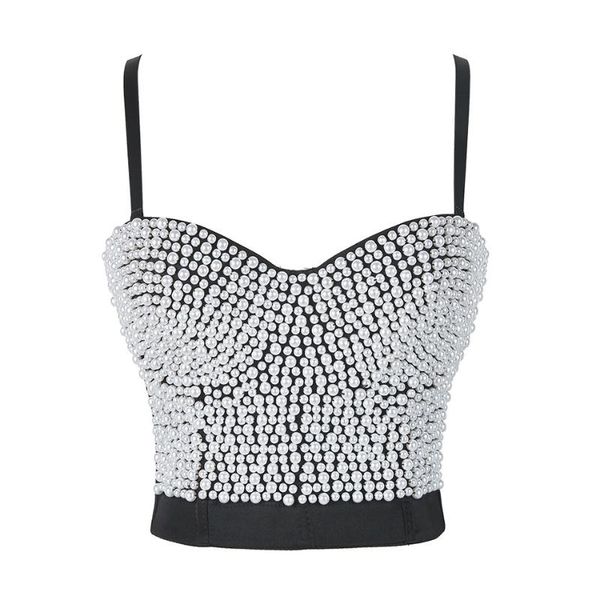 women's tanks & camis 2021 summer fashion beaded sleeveless bra adjustable shoulder strap party short bodycon crop top, White
women's tanks & camis 2021 summer fashion beaded sleeveless bra adjustable shoulder strap party short bodycon crop top, White