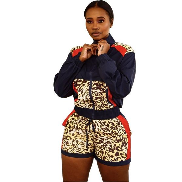 women's tracksuits leopard summer shorts sets women oufits runway long sleeve zipper jackets and mini short pant suit female two piece, Gray
women's tracksuits leopard summer shorts sets women oufits runway long sleeve zipper jackets and mini short pant suit female two piece, Gray