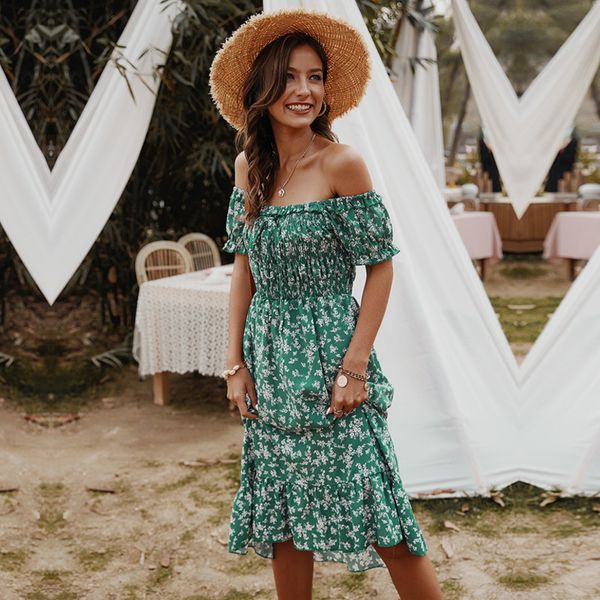 new ladies summer bohemian off the shoulder dress women cotton slash neck floral print short sleeve elegant dress 210414, Black;gray
new ladies summer bohemian off the shoulder dress women cotton slash neck floral print short sleeve elegant dress 210414, Black;gray