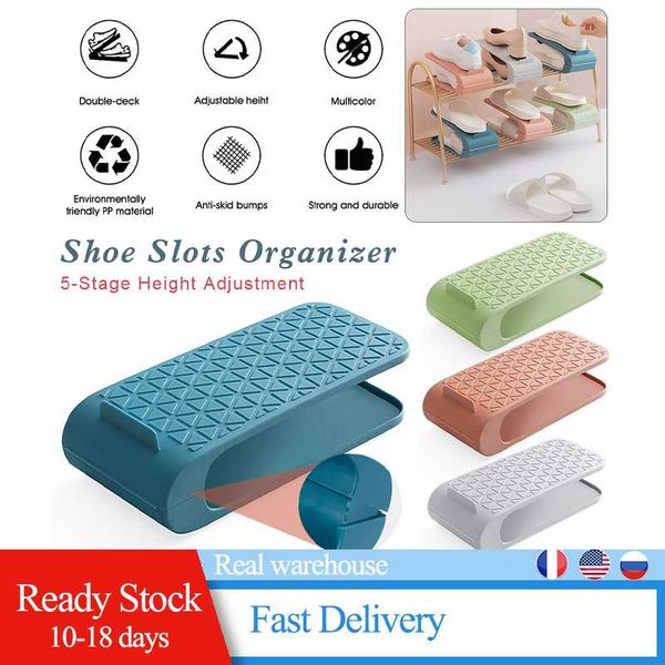 1pc creative adjustable shoe rack for organizer shoes storage footwear durable support slots space save cabinet closet stand clothing & ward
1pc creative adjustable shoe rack for organizer shoes storage footwear durable support slots space save cabinet closet stand clothing & ward