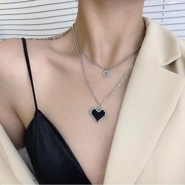 chains fashion simple heart letter chain pendant necklace for women geometric multi-layer metal clavicle party jewelry gifts, Silver
chains fashion simple heart letter chain pendant necklace for women geometric multi-layer metal clavicle party jewelry gifts, Silver