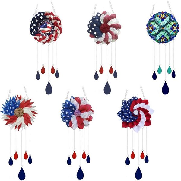 decorative objects & figurines artificial wreath wind chimes for front door american national day decoration independence decorations window
decorative objects & figurines artificial wreath wind chimes for front door american national day decoration independence decorations window