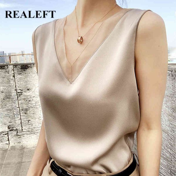 summer women's tank elegant tunic vintage v-neck office satin silk shirts chiffon tee women plus size 210428, White
summer women's tank elegant tunic vintage v-neck office satin silk shirts chiffon tee women plus size 210428, White