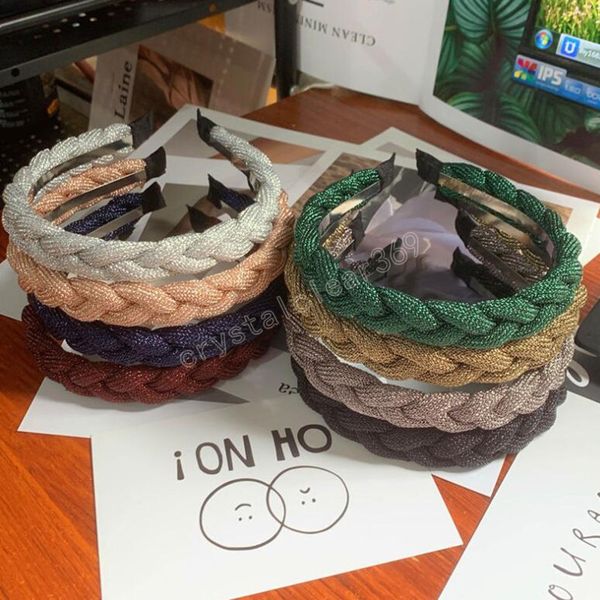 fashion women headband braided hairband individuality handmade hairband solid color hair accessories, Slivery;white
fashion women headband braided hairband individuality handmade hairband solid color hair accessories, Slivery;white