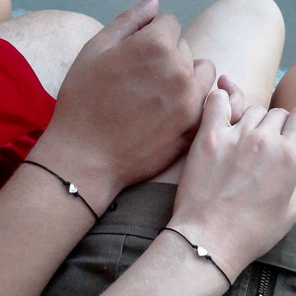 charm bracelets 2pcs/set tiny heart star compass for couple's red black string braiding rope bracelet men women wish card, Golden;silver
charm bracelets 2pcs/set tiny heart star compass for couple's red black string braiding rope bracelet men women wish card, Golden;silver