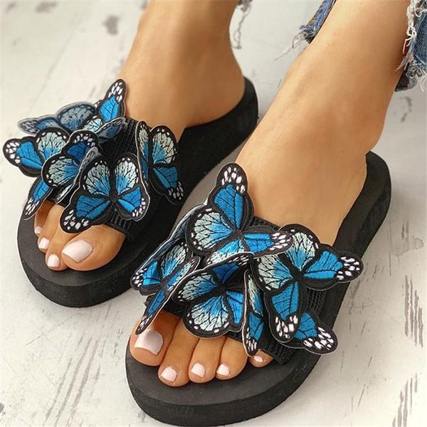 slippers 2021 casual women summer slides platform flat sandals cute 3d butterfly beach shoes female buty damskie big size 37-43, Black
slippers 2021 casual women summer slides platform flat sandals cute 3d butterfly beach shoes female buty damskie big size 37-43, Black