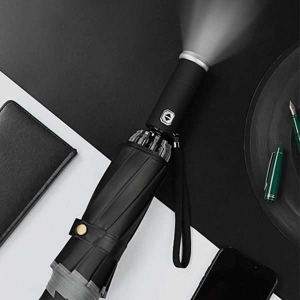 umbrellas women's umbrella male man strong automatic folding inverted with led reflective rain sun reverse
umbrellas women's umbrella male man strong automatic folding inverted with led reflective rain sun reverse