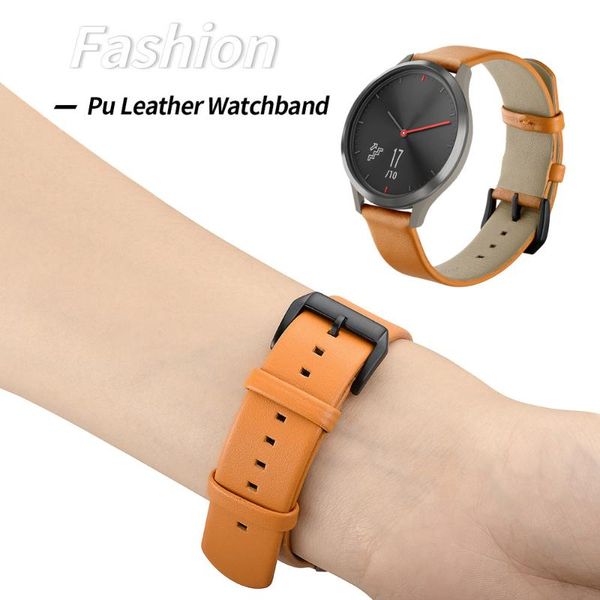 watch bands 20mm thin pu leather strap for garmin vivomove hr/vivoactive 3/venu wrist band forerunner 245/645 lightweight bracelet, Black;brown
watch bands 20mm thin pu leather strap for garmin vivomove hr/vivoactive 3/venu wrist band forerunner 245/645 lightweight bracelet, Black;brown