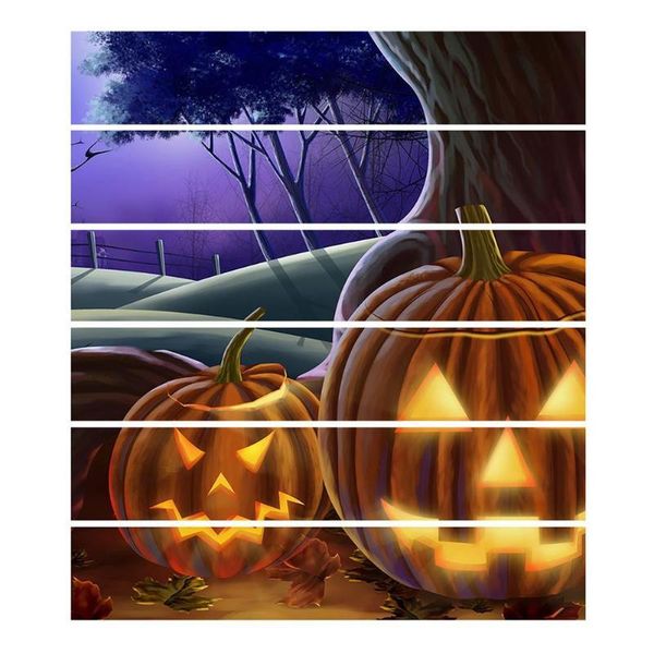 party decoration 6pcs/set halloween pumpkin head waterproof removable staircase stickers
party decoration 6pcs/set halloween pumpkin head waterproof removable staircase stickers