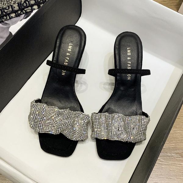 slippers women's flip flops 2021 summer the mixed colors fashion all-match comfortable open toe sandals leisure high heel shoes, Black
slippers women's flip flops 2021 summer the mixed colors fashion all-match comfortable open toe sandals leisure high heel shoes, Black