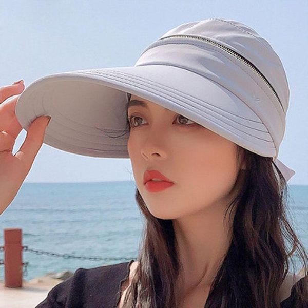 wide brim hats sun hat for outdoor cycling women in summer, zipped off empty visor, Blue;gray
wide brim hats sun hat for outdoor cycling women in summer, zipped off empty visor, Blue;gray
