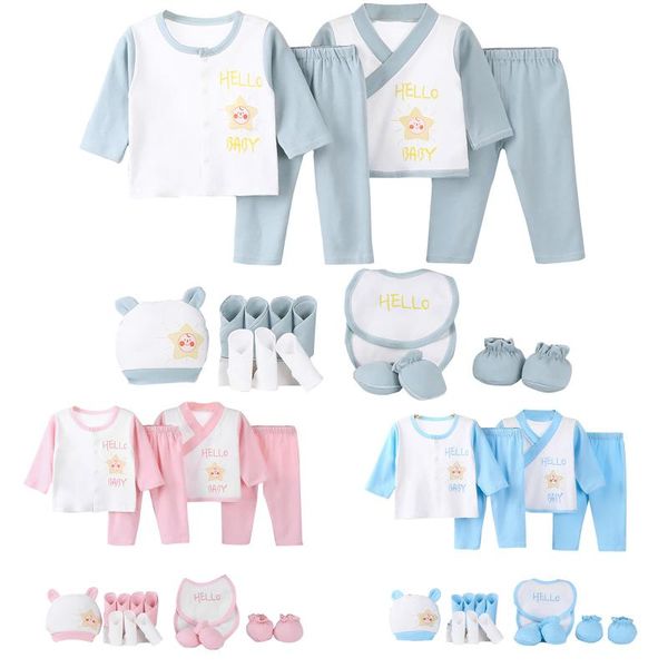 clothing sets 18 pieces born baby set girls clothes four seasons cotton bibs gloves sock outfits breathable, White
clothing sets 18 pieces born baby set girls clothes four seasons cotton bibs gloves sock outfits breathable, White