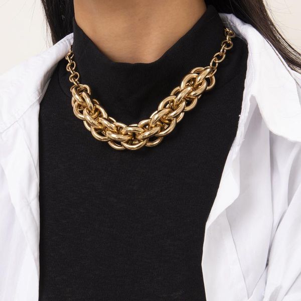chains women's exaggerated geometric u-shaped irregular necklace street shooting hip hop single layer thick chain accessories, Silver
chains women's exaggerated geometric u-shaped irregular necklace street shooting hip hop single layer thick chain accessories, Silver