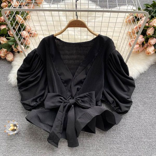 women's blouses & shirts summer blouse female three-dimensional lotus leaf pendulum blusa bandage waist short chiffon shirt dk546, White
women's blouses & shirts summer blouse female three-dimensional lotus leaf pendulum blusa bandage waist short chiffon shirt dk546, White